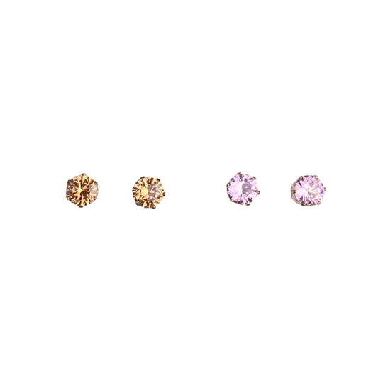 Set of 2 - Zirconia Studs