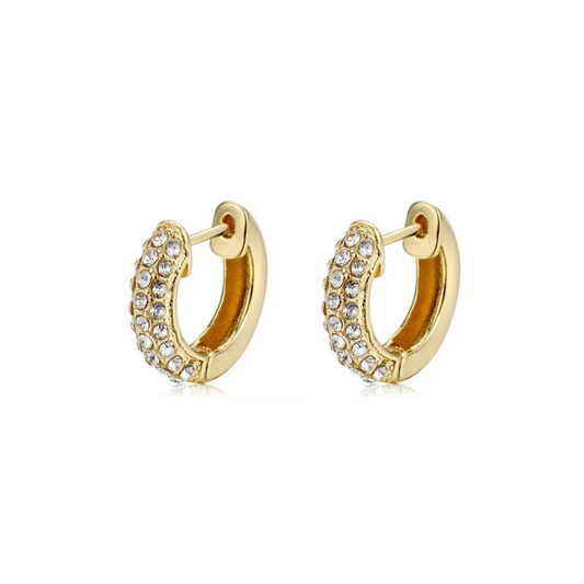 Zircon Hoops - Gold